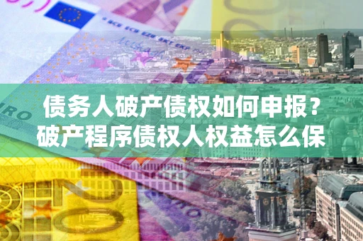 北京债务人破产债权如何申报？破产程序债权人权益怎么保障？