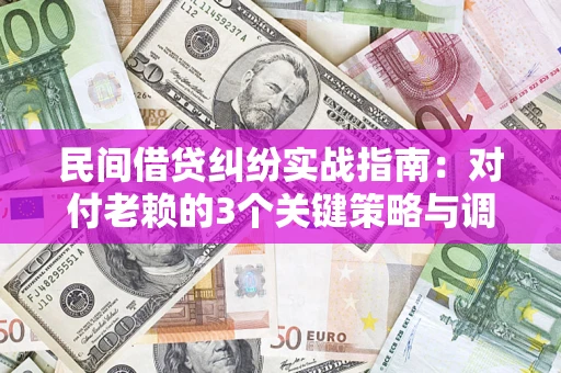 北京民间借贷纠纷实战指南：对付老赖的3个关键策略与调解盲区解析