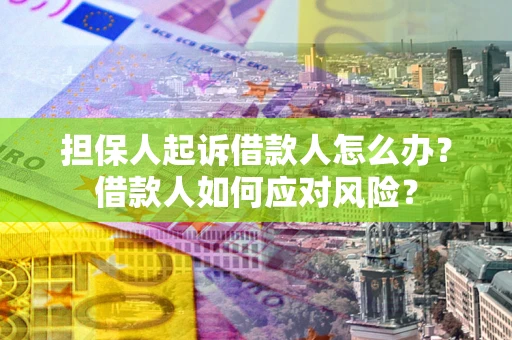 北京担保人起诉借款人怎么办？借款人如何应对风险？