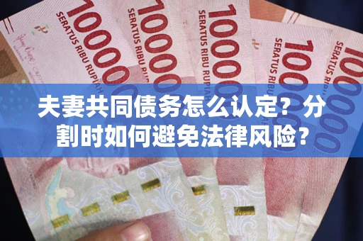 北京夫妻共同债务怎么认定？分割时如何避免法律风险？